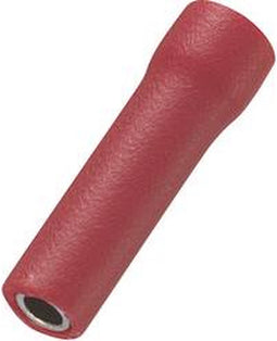 TRU COMPONENTS 745456 Stootverbinder 0.50 mm² 1.50 mm² Volledig geïsoleerd Rood 100 stuk(s)