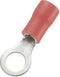 TRU COMPONENTS 746061 Ringkabelschoen Dwarsdoorsnede (max.): 1.50 mm² Gat diameter: 5.2 mm Deels geïsoleerd Rood 100 st