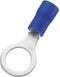 TRU COMPONENTS 746581 Ringkabelschoen Dwarsdoorsnede (max.): 2.50 mm² Gat diameter: 8.4 mm Deels geïsoleerd Blauw 100 s