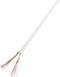 TRU COMPONENTS 93030c533 Draad 2 x 1 mm² Wit 25 m