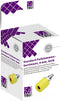 TRU COMPONENTS Assortiment laboratoriumconnectoren Bus, inbouw verticaal Geel 10 stuk(s)