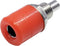 TRU COMPONENTS Assortiment laboratoriumconnectoren Bus, inbouw verticaal Rood 10 stuk(s)