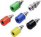 TRU COMPONENTS Assortiment laboratoriumconnectoren Bus, inbouw verticaal Blauw, Geel, Groen, Zwart, Rood, Zilver 12 ond