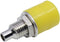 TRU COMPONENTS Assortiment laboratoriumconnectoren Bus, inbouw verticaal Geel 10 stuk(s)