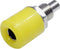 TRU COMPONENTS Assortiment laboratoriumconnectoren Bus, inbouw verticaal Geel 10 stuk(s)