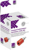 TRU COMPONENTS Assortiment laboratoriumconnectoren Bus, inbouw verticaal Rood 10 stuk(s)