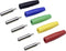 TRU COMPONENTS Assortiment laboratoriumconnectoren Koppeling, recht Zwart, Rood, Blauw, Geel, Groen 10 onderdelen