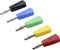 TRU COMPONENTS Assortiment laboratoriumconnectoren Stekker, recht Stift-Ø: 4 mm Zwart, Rood, Blauw, Geel, Groen 10 onde