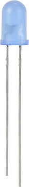 TRU COMPONENTS Bedrade LED Blauw Rond 5 mm 2180 mcd 30 ° 20 mA 2.7 V, 3.4 V