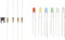 TRU COMPONENTS Bedrade LED Rood, Geel, Blauw, Geel-groen, Warm-wit, Koud-wit Rond 3 mm 55 mcd, 330 mcd, 420 mcd, 2500 m