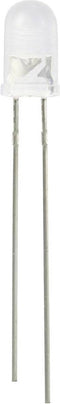 TRU COMPONENTS Bedrade LED Zuiver wit Rond 5 mm 19000 mcd 30 ° 20 mA 2.7 V, 3.4 V