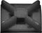 TRU COMPONENTS Bevestigingssokkel 541227 4-voudige invoeging Zwart 50 stuk(s)