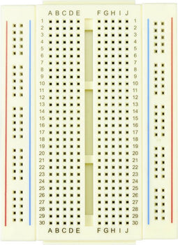 TRU COMPONENTS Breadboard Verschuifbaar Totaal aantal polen 400 (l x b x h) 86.5 x 64.5 x 8.5 mm 1 stuk(s)