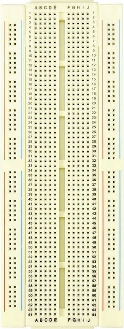 TRU COMPONENTS Breadboard Verschuifbaar Totaal aantal polen 840 (l x b x h) 172.7 x 64.5 x 8.5 mm 1 stuk(s)