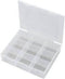 TRU COMPONENTS E-112-1 Assortimentsdoos (l x b x h) 190 x 145 x 42 mm Aantal vakken: 9 Vaste onderverdeling 1 stuk(s)