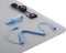 TRU COMPONENTS ESD-bureaumatset Grijs (l x b x h) 900 x 610 x 2 mm Incl. aardingskabel, Incl. aardingsarmband, Incl. ve