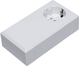 TRU COMPONENTS ESO 1250 E Stekkerbehuizing 125 x 67 x 50 Polycarbonaat, ABS Lichtgrijs 1 stuk(s)