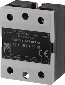 TRU COMPONENTS Halfgeleiderrelais TC-GSR-1-40DD 40 A Schakelspanning (max.): 220 V/DC DC-circuit 1 stuk(s)