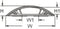 TRU COMPONENTS Kabelbrug 1593128 PVC Bruin Aantal kanalen: 1 1000 mm Inhoud: 1 stuk(s)