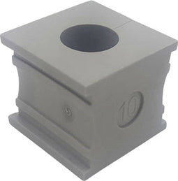 TRU COMPONENTS KT 10 Kabeldoorvoering Gegroefd Klem-Ø (max.): 11 mm Elastomeer Grijs 1 stuk(s)