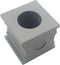 TRU COMPONENTS KT 12 Kabeldoorvoering Gegroefd Klem-Ø (max.): 13 mm Elastomeer Grijs 1 stuk(s)