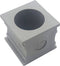 TRU COMPONENTS KT 15 Kabeldoorvoering Gegroefd Klem-Ø (max.): 16 mm Elastomeer Grijs 1 stuk(s)