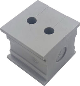 TRU COMPONENTS KT 2/4 Kabeldoorvoering Gegroefd Klem-Ø (max.): 4 mm Elastomeer Grijs 1 stuk(s)