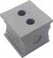 TRU COMPONENTS KT 2/5 Kabeldoorvoering Gegroefd Klem-Ø (max.): 5 mm Elastomeer Grijs 1 stuk(s)