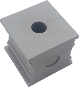 TRU COMPONENTS KT 6 Kabeldoorvoering Gegroefd Klem-Ø (max.): 7 mm Elastomeer Grijs 1 stuk(s)