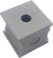 TRU COMPONENTS KT 6 Kabeldoorvoering Gegroefd Klem-Ø (max.): 7 mm Elastomeer Grijs 1 stuk(s)