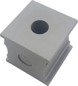 TRU COMPONENTS KT 7 Kabeldoorvoering Gegroefd Klem-Ø (max.): 8 mm Elastomeer Grijs 1 stuk(s)