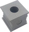 TRU COMPONENTS KT 9 Kabeldoorvoering Gegroefd Klem-Ø (max.): 10 mm Elastomeer Grijs 1 stuk(s)