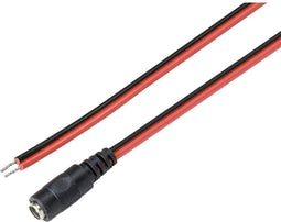TRU COMPONENTS Laagspannings-aansluitkabel Laagspanningsbus - Open kabeleinde 5.5 mm 2.5 mm 2.00 m 1 stuk(s)