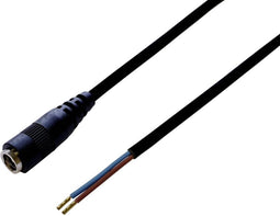 TRU COMPONENTS Laagspannings-aansluitkabel Laagspanningsbus - Open kabeleinde 5.50 mm 2.50 mm 0.50 m 1 stuk(s)