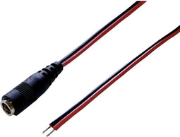 TRU COMPONENTS Laagspannings-aansluitkabel Laagspanningsstekker - Open kabeleinde 5.50 mm 2.10 mm 30.00 cm 1 stuk(s)