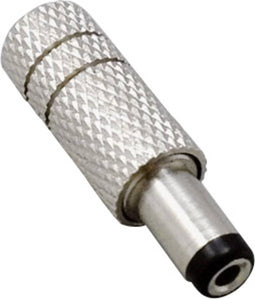 TRU COMPONENTS Laagspannings-connector Stekker, recht 5.50 mm 2.10 mm 1 stuk(s)