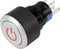 TRU COMPONENTS LAS1-AWY-11T/R/12V/P Druktoets 250 V/AC 3 A 1x uit/(aan) Moment Rood IP65 1 stuk(s)