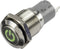 TRU COMPONENTS LAS2GQF-11ZDT/G/12V/S/P Drukschakelaar 48 V/DC 2 A 1x aan/aan Continu Groen IP65 1 stuk(s)