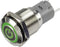 TRU COMPONENTS LAS2GQF-11ZET/G/12V/S/P Drukschakelaar 48 V/DC 2 A 1x aan/aan Continu Groen IP65 1 stuk(s)