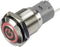TRU COMPONENTS LAS2GQF-11ZET/R/12V/S/P Drukschakelaar 48 V/DC 2 A 1x aan/aan Continu Rood IP65 1 stuk(s)