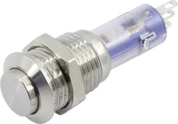 TRU COMPONENTS LAS4GQH-11Z/S Drukschakelaar 48 V 2 A 1x aan/uit Continu 1 stuk(s)