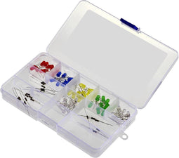 TRU COMPONENTS LED-assortiment Rood, Geel, Groen, Blauw, Warm-wit, Koud-wit Rond 5 mm 150 mcd, 400 mcd, 600 mcd, 800 mc