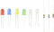 TRU COMPONENTS LED-assortiment Rood, Geel, Groen, Blauw, Warm-wit, Koud-wit Rond 5 mm 150 mcd, 400 mcd, 600 mcd, 800 mc