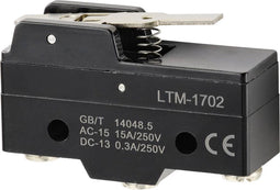 TRU COMPONENTS Microschakelaar 250 V/AC 15 A 1x aan/(aan) Moment 1 stuk(s)