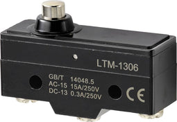 TRU COMPONENTS Microschakelaar 250 V/AC 15 A 1x aan/(aan) Moment 1 stuk(s)