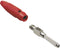 TRU COMPONENTS Pluimstekker Stekker, recht Stift-Ø: 4 mm Rood 100 stuk(s)