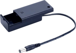 TRU COMPONENTS SBH-9VAS+DC PLUG Batterijhouder 1 9V (blok) Jackplug-stekker