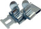 TRU COMPONENTS Schildklem Klem-Ø (max.): 6 mm Verenstaal 1 stuk(s)