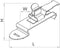 TRU COMPONENTS Schildklem Klem-Ø (max.): 6 mm Verenstaal 1 stuk(s)