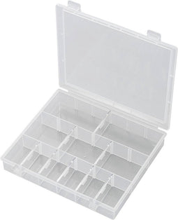 TRU COMPONENTS SG18-011 Assortimentsdoos (l x b x h) 170 x 140 x 25 mm Aantal vakken: 18 Variabele ondervedeling 1 stuk(s)